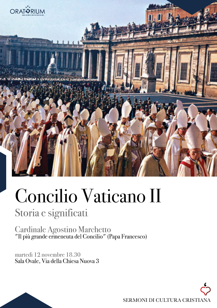 martedì 12 novembre 18.30 – Concilio Vaticano II – Storia e significati