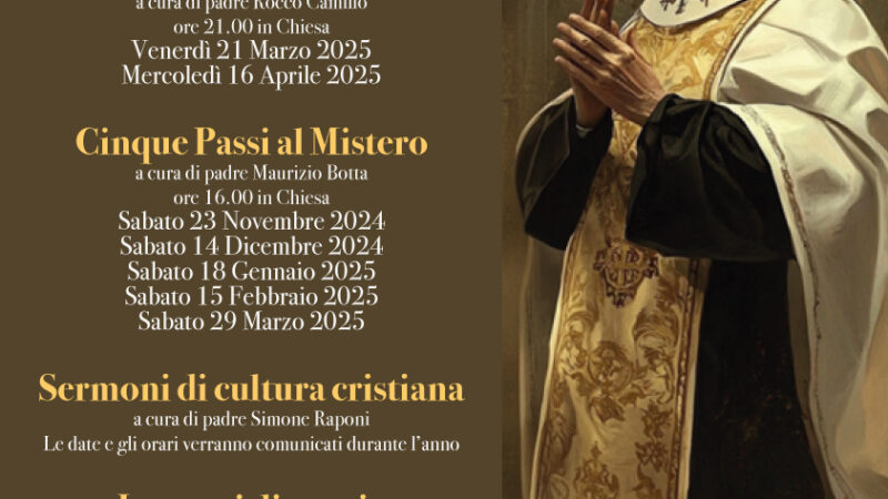 Oratorio 2024-25 Programma